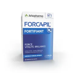 [Nhập Khẩu Pháp] Viên Uống Arkopharma FORCAPIL Fortifiant - Viên Uống Ngăn Rụng Tóc, Dưỡng Tóc Khỏe Bóng Mượt Hộp 60v