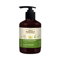 (Cây Trà) Dung dịch vệ sinh phụ nữ dạng gel Green Pharmacy Gel For Intimate Hygiene  lành tính dịu nhẹ 370ml - Màu Xanh Lá