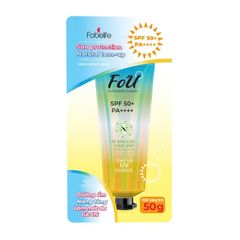 Fo'U Fobe Kem Chống Nắng SPF50+ PA++++ Nâng Tone, Bảo Vệ Và Làm Mát Da, Không Gây Bết Dính 50g