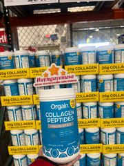 Collagen Thủy Phân Orgain Peptides & Probiotics Không Vị 726g - Thực Phẩm Chức Năng Từ Costco Mỹ, Hỗ Trợ Sức Khỏe Da và Xương