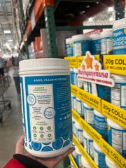 Collagen Thủy Phân Orgain Peptides & Probiotics Không Vị 726g - Thực Phẩm Chức Năng Từ Costco Mỹ, Hỗ Trợ Sức Khỏe Da và Xương