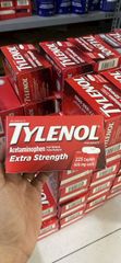 Tylenol 225 viên 500mg hàng Mỹ chính hãng