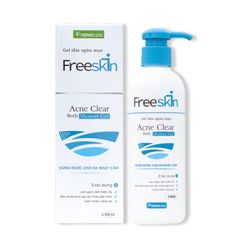 Xịt mụn body và gel tắm ngừa mụn Freeskin hỗ trợ viêm nang lông body