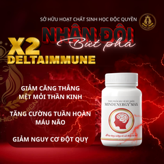 Viên uống bổ não, cải thiện trí nhớ MINDENERGY MAX. Từ dược liệu quý. Hỗ trợ giảm căng thẳng mệt mỏi, ngủ sâu giấc 30 viên/Hộp