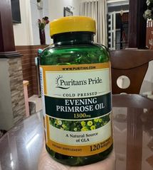 Viên Uống Tinh Dầu Hoa Anh Thảo Puritan's Pride Evening Primrose Oil 1300mg - Hỗ Trợ Sức Khỏe Da và Cân Bằng Nội Tiết Tố 647863
