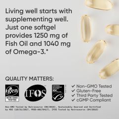 Dầu Cá Sport Research Amazon USA 90 Viên - Bổ Sung Omega-3 Giúp Tăng Cường Sức Khỏe Tim Mạch và Não Bộ - Mã QR Chính Hãng