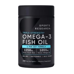 Dầu Cá Sport Research Amazon USA 90 Viên - Bổ Sung Omega - 3 Giúp Tăng Cường Sức Khỏe Tim Mạch và Não Bộ - Có Mã QR Chính Hãng