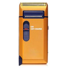 Máy cạo râu Màu Vàng,  Máy cạo râu khô Dùng pin Sạc tiện lợi, cạo râu màu vàng