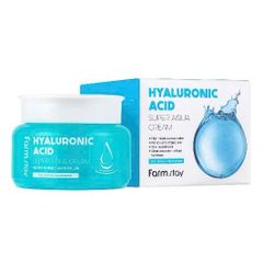 Kem Dưỡng Da Cấp Ẩm Trắng Da Farmstay Hyaluronic Acid Super Aqua Cream 100ml xuất xứ Hàn Quốc