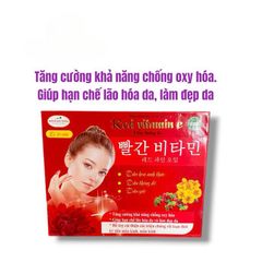 Viên uống Red vitamin E_Dầu thông đỏ giúp dưỡng ẩm da và giảm sạm da do lão hoá(Chai 30 viên)