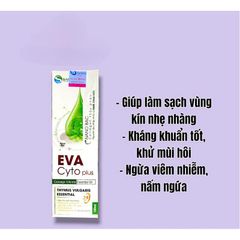 Dung dịch vệ sinh phụ nữ EVA Cyto Plus dùng cho nam,nữ và phụ nữ có thai(Chai 100ml)