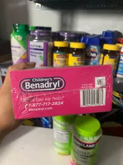 Siro chống dị ứng cho bé Children’s Benadryl Dye-Free Allergy Liquid Bubble Gum 236ml x2