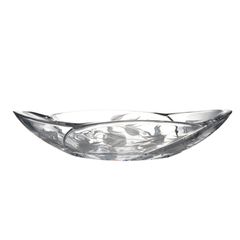 Đĩa 4 múi mài dâu 33cm Crystal Bohemia