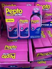 Pepto Bismol Ultra - Set 3 chai hỗ trợ giảm trào ngược dạ dày và loét dạ dày dạng nước 3X12oz 648292