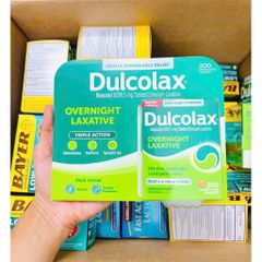 Viên uống nhuận tràng táo bón Detox Dulcolax Laxative Mỹ 200 viên