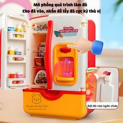 Đồ chơi tủ lạnh mini Magic Refrigerator có nhạc phun sương mô phỏng làm đá cho bé