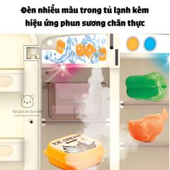 Đồ chơi tủ lạnh mini Magic Refrigerator có nhạc phun sương mô phỏng làm đá cho bé