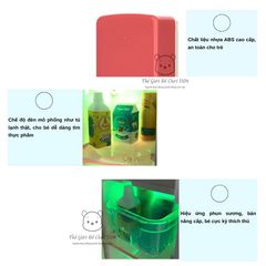 Đồ chơi tủ lạnh mini Magic Refrigerator có nhạc phun sương mô phỏng làm đá cho bé