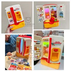 Đồ chơi tủ lạnh mini Magic Refrigerator có nhạc phun sương mô phỏng làm đá cho bé