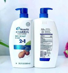 Gội Xả Head & Shoulders Dry Scalp Care 835ml - Chăm Sóc Da Đầu Khô và Gàu, Giải Pháp Đặc Biệt Cho Tóc Khỏe Mạnh