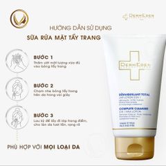Lotion rửa mặt và tẩy trang 2 in 1 DermEden Complete Cleanser 2in1 Milk Lotion 150ml