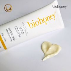 Kem loại bỏ mụn, giảm thâm mụn mật ong manuka Biohoney Natural Acne Cream 50g