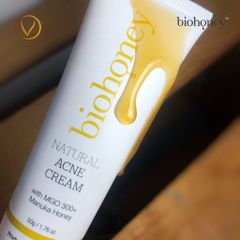 Kem loại bỏ mụn, giảm thâm mụn mật ong manuka Biohoney Natural Acne Cream 50g