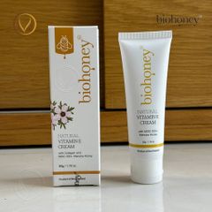 Kem bổ sung vitamin E Biohoney Natural Vitamin E Cream 50g - Nhập khẩu chính hãng New Zealand