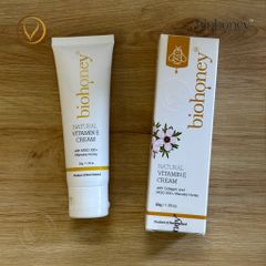Kem bổ sung vitamin E Biohoney Natural Vitamin E Cream 50g - Nhập khẩu chính hãng New Zealand