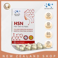 Viên uống mọc tóc, dưỡng móng, giảm mụn Deep Blue Health HSN Hair Skin & Nails 60 viên