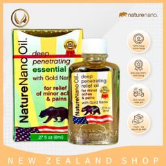 Dầu gió thiên nhiên hiệu con gấu Nhập khẩu chính hãng Mỹ Nature Nano Oil 8ml