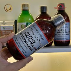 Nước súc miệng mật ong manuka Nelson Honey Alpine Manuka Mouthwash 500ml - Chính hãng New Zealand