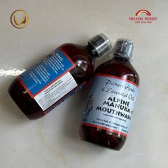 Nước súc miệng mật ong manuka Nelson Honey Alpine Manuka Mouthwash 500ml - Chính hãng New Zealand