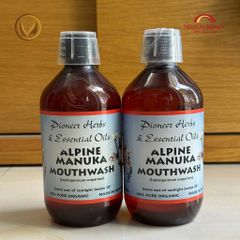 Nước súc miệng mật ong manuka Nelson Honey Alpine Manuka Mouthwash 500ml - Chính hãng New Zealand