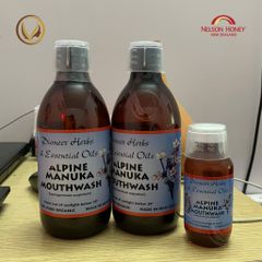 Nước súc miệng mật ong manuka Nelson Honey Alpine Manuka Mouthwash 500ml - Chính hãng New Zealand