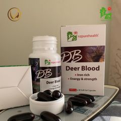 Viên uống máu hươu bổ máu, cấp sắt NZ Pure Health Deer Blood 100 viên