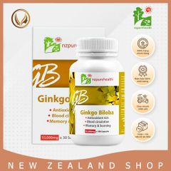 Combo viên uống bổ não, tăng cường tập trung, tỉnh táo Ginkgo Biloba & Brain Fuel Nootropics 60/100v