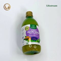 Nước ép nha đam nghệ hỗ trợ tiêu hóa Lifestream Biogenic Aloe Vera with Turmeric 500ml