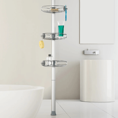 Giá treo dụng cụ nhà tắm loại chống sàn & trần Simplehuman