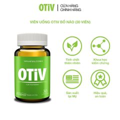Viên uống OTIV cải Thiện Đau Đầu, Mất Ngủ, Hoạt Huyết Não hộp 30 viên