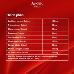 [Date xa][Chính hãng] Viên uống Angela Gold tăng cường sức khoẻ, sắc đẹp và sinh lý nữ hộp 60V&30V