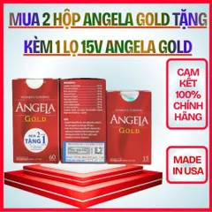 [Che Tên]2 Hộp Angela gold 60 viên tặng kèm hộp 15 viên<Sản phẩm hỗ trợ cào tem tích điểm đổi quà>