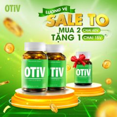 [Chính Hãng][Combo 2 Hộp 60V Tặng 1 Hộp 15 Viên] OTIV cải Thiện Đau Đầu, Mất Ngủ, Hoạt Huyết Não
