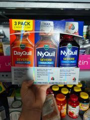 Siro cảm Vicks DayQuil & NyQuil Cold & Flu Severe 354ml 