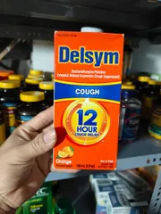 Siro ho Delsym 12 Hour Cough Relief Day or Night 148ml cho người lớn và trẻ em 4+ (vị Cam)