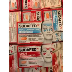 HÀNG MỸ Sudafed PE hỗ trợ giảm tắc nghẽn xoang mũi 24v