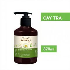 (Cây Trà) Dung dịch vệ sinh phụ nữ dạng gel Green Pharmacy Gel For Intimate Hygiene  lành tính dịu nhẹ 370ml - Màu Xanh Lá