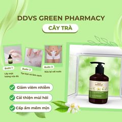 (Cây Trà) Dung dịch vệ sinh phụ nữ dạng gel Green Pharmacy Gel For Intimate Hygiene  lành tính dịu nhẹ 370ml - Màu Xanh Lá 647629
