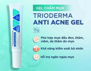 Gel chấm mụn Trioderma  Anti Acne Gel hỗ trợ giảm mụn, mờ thâm dạng tuýp 15g
