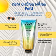 Fo'U Fobe Kem Chống Nắng SPF50+ PA++++ Nâng Tone, Bảo Vệ Và Làm Mát Da, Không Gây Bết Dính 50g 647639